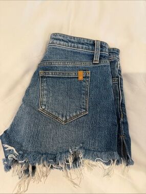 Joe's Jeans “The Ozzie” Distressed Blue Denim Cutoff Shorts